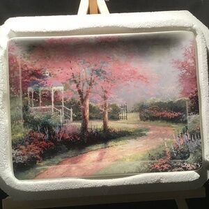 Thomas Kinkade " MORNING DOGWOOD " Collector Plate- Nature’s Retreat Series #4